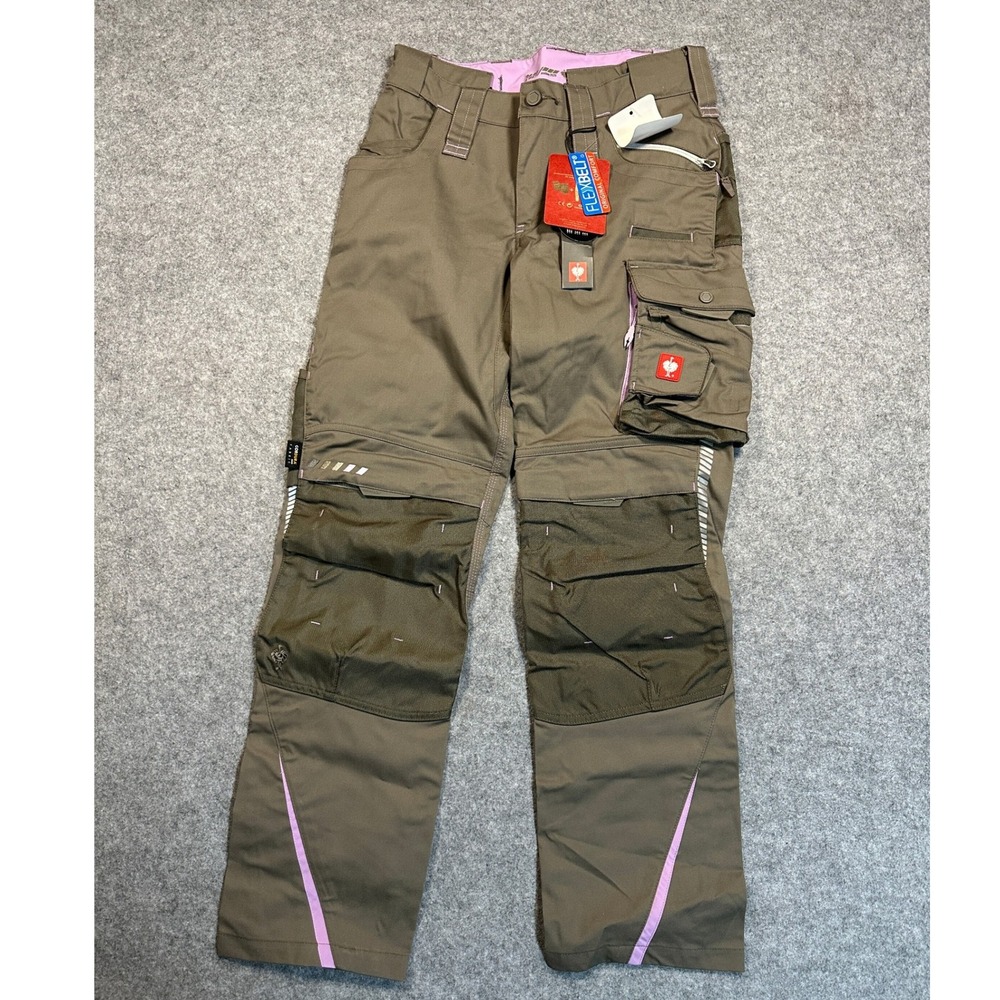 Engelbert Strauss e.s.motion 2020 Work Trousers 4 Brown Purple Flexbelt Cordura